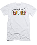 1 Preschool Teacher Leopard Funny Teaching Appreciation Jensen Cena T-Shirt