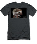 1 Prickly Hedgehog Isolated on Black Background Sergey Taran T-Shirt