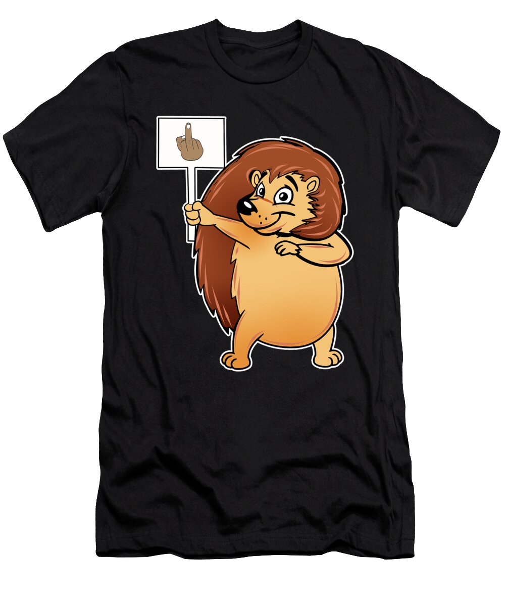 1 Provocative Hedgehog Animal Cute Porcupine Gift Muc Designs T-Shirt