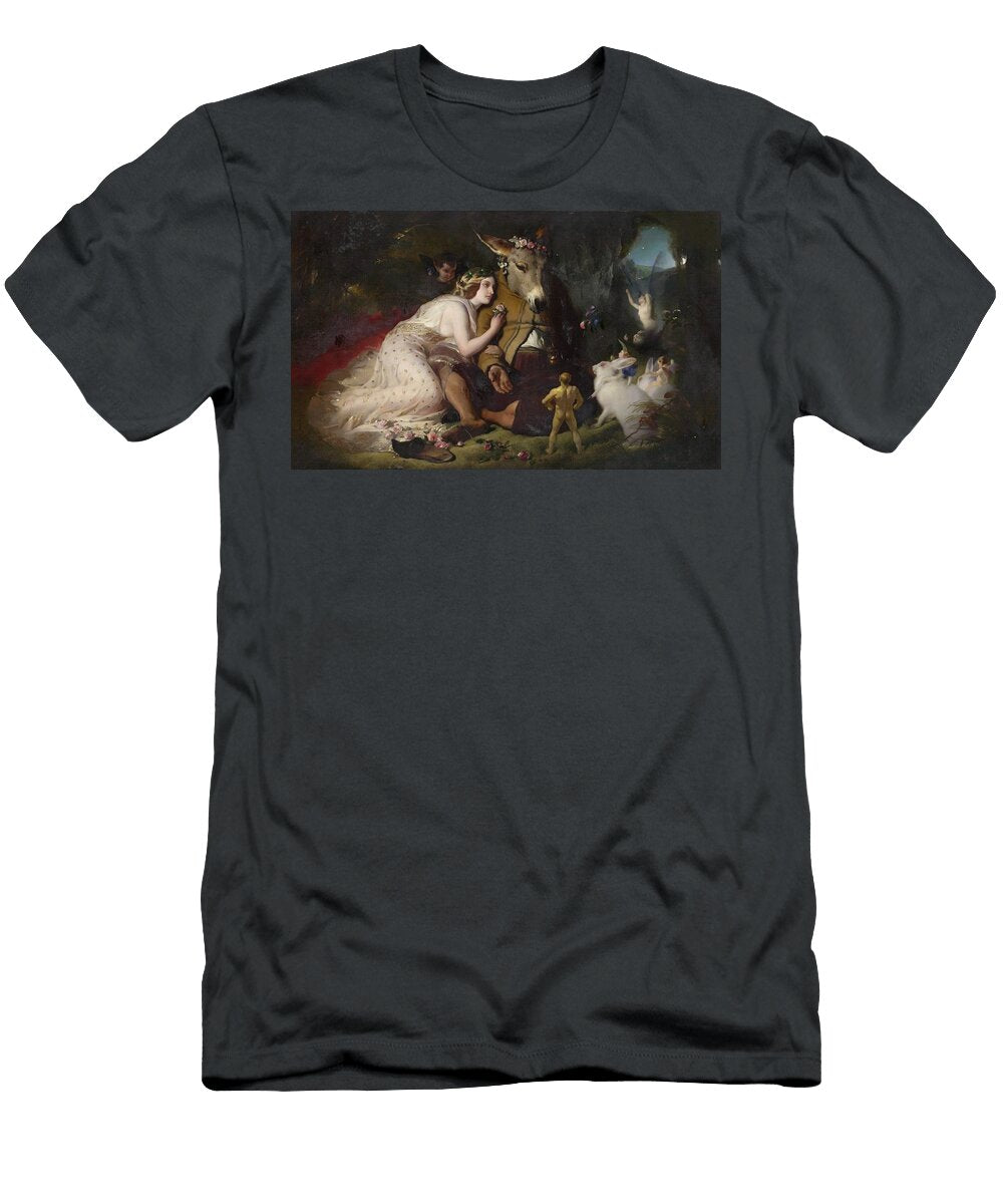 1 Scene From a Midsummer Nights Dream Titania and Bottom Sir Edwin Henry Landseer T-Shirt