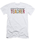 1 Second Language Teacher Leopard Teaching Appreciation Jensen Cena T-Shirt