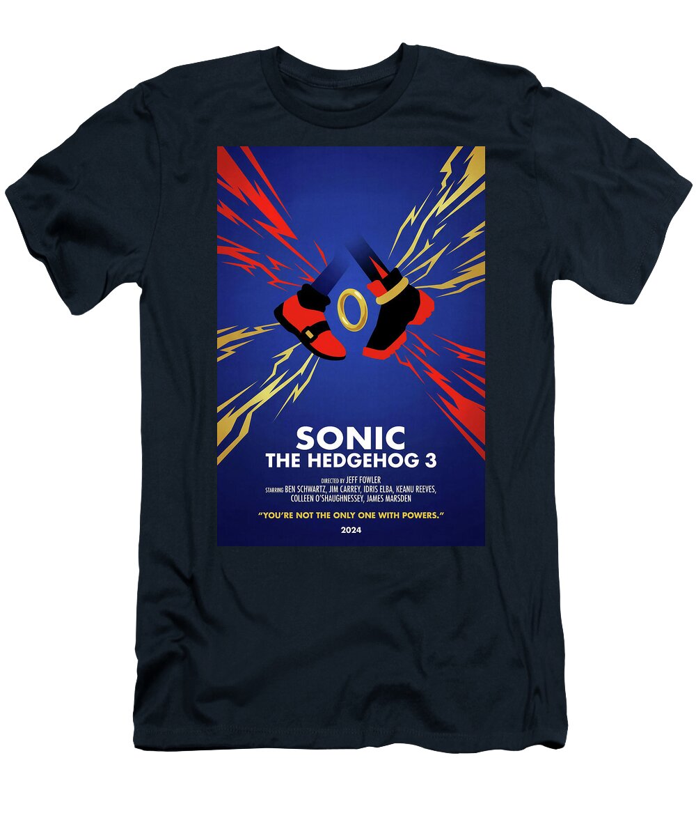 1 Sonic the Hedgehog 3 Minimal Movie Poster Retro Film Poster Vintage Sampadart Gallery T-Shirt