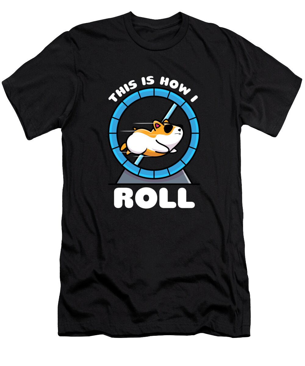1 This Is How I Roll Dwarf Syrian European Golden Hamster Graphics Lab T-Shirt