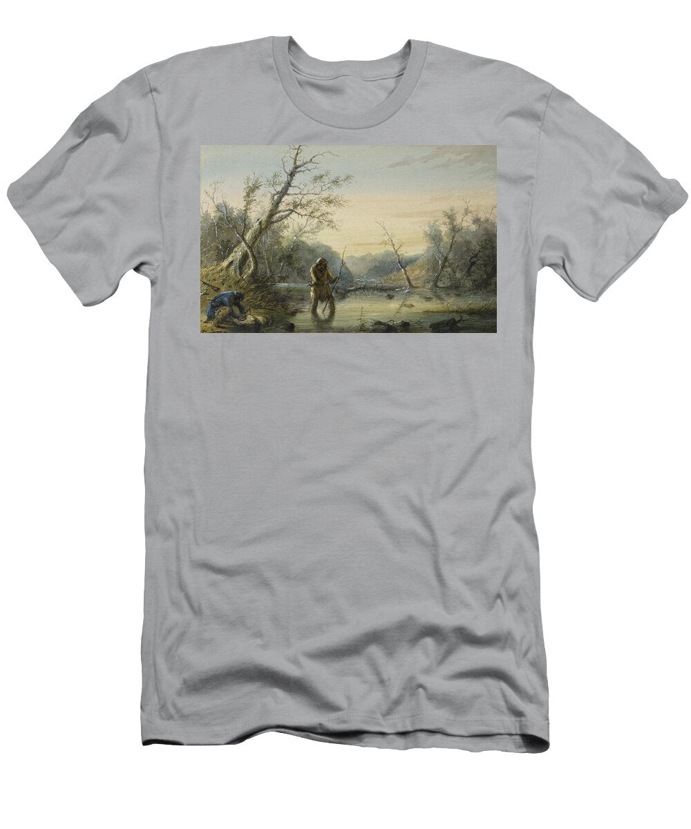 1 Trapping Beaver Alfred Jacob Miller T-Shirt