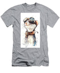 1 Watercolor Animal Portrait with Aviator Glasses Clint Mclaughlin T-Shirt