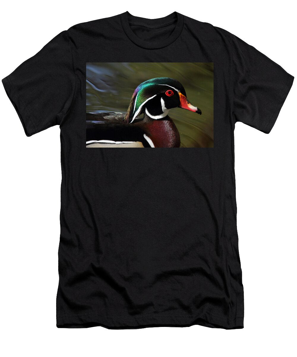 1 Wood Duck At Beaver Lake Stanley Park Vancouver Canada Pierre Leclerc T-Shirt