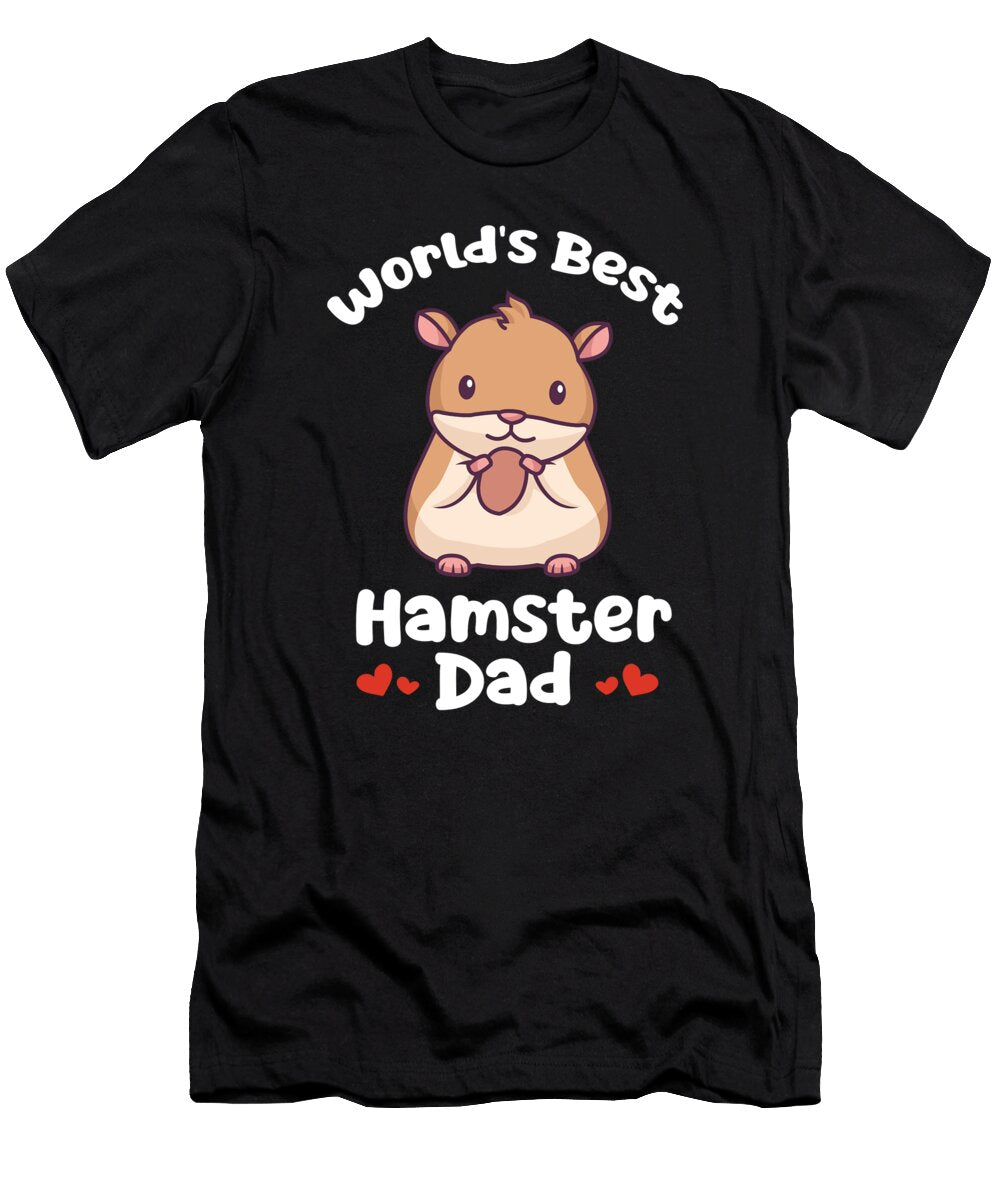 1 Worlds Best Hamster Dad Dwarf Syrian European Lover Hamster Graphics Lab T-Shirt