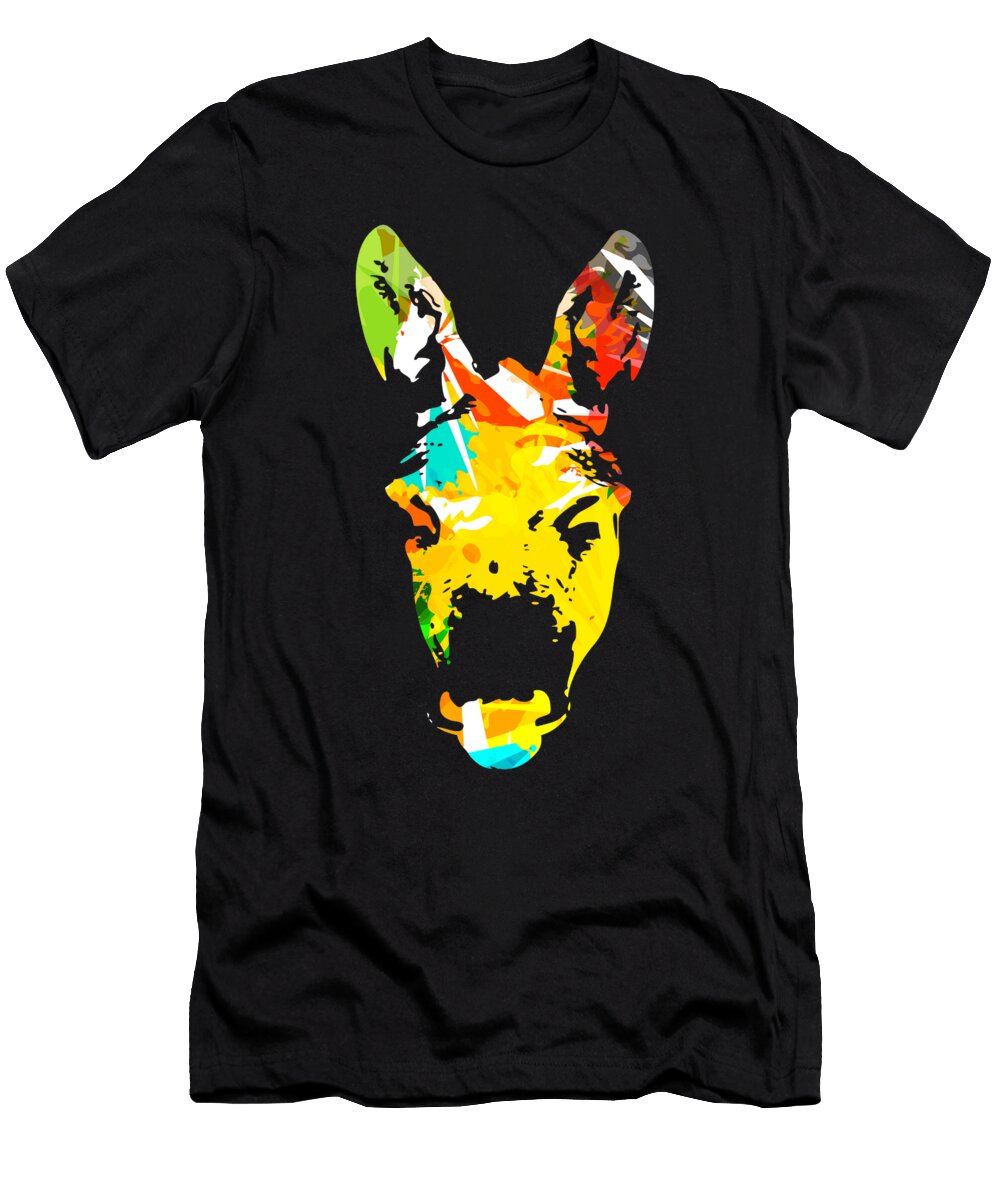 10 Abstract Donkey Illustration Calnyto T-Shirt