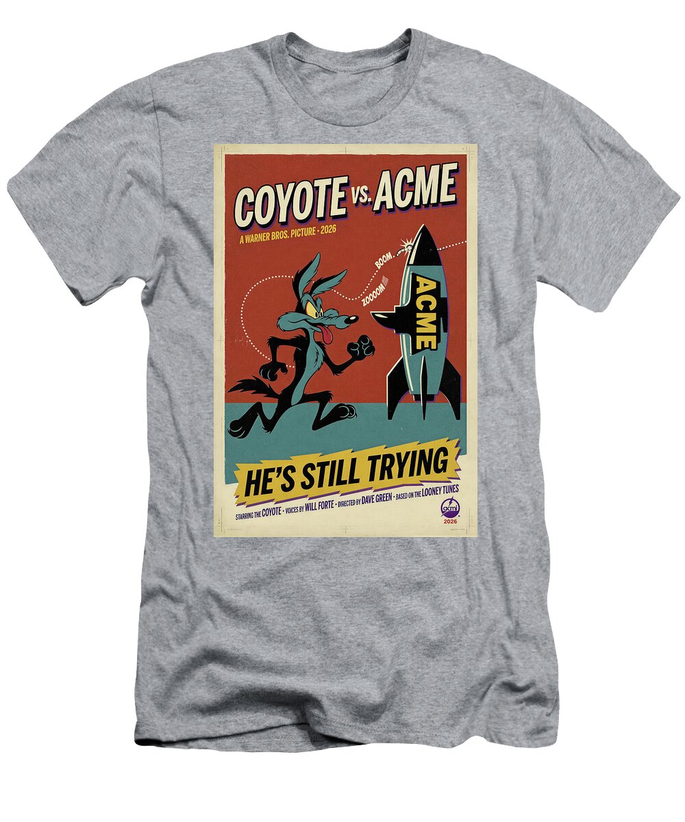 11 Coyote Vs Acme Minimal Movie Poster Retro Film Poster Vintage 2026 Sampadart Gallery T-Shirt