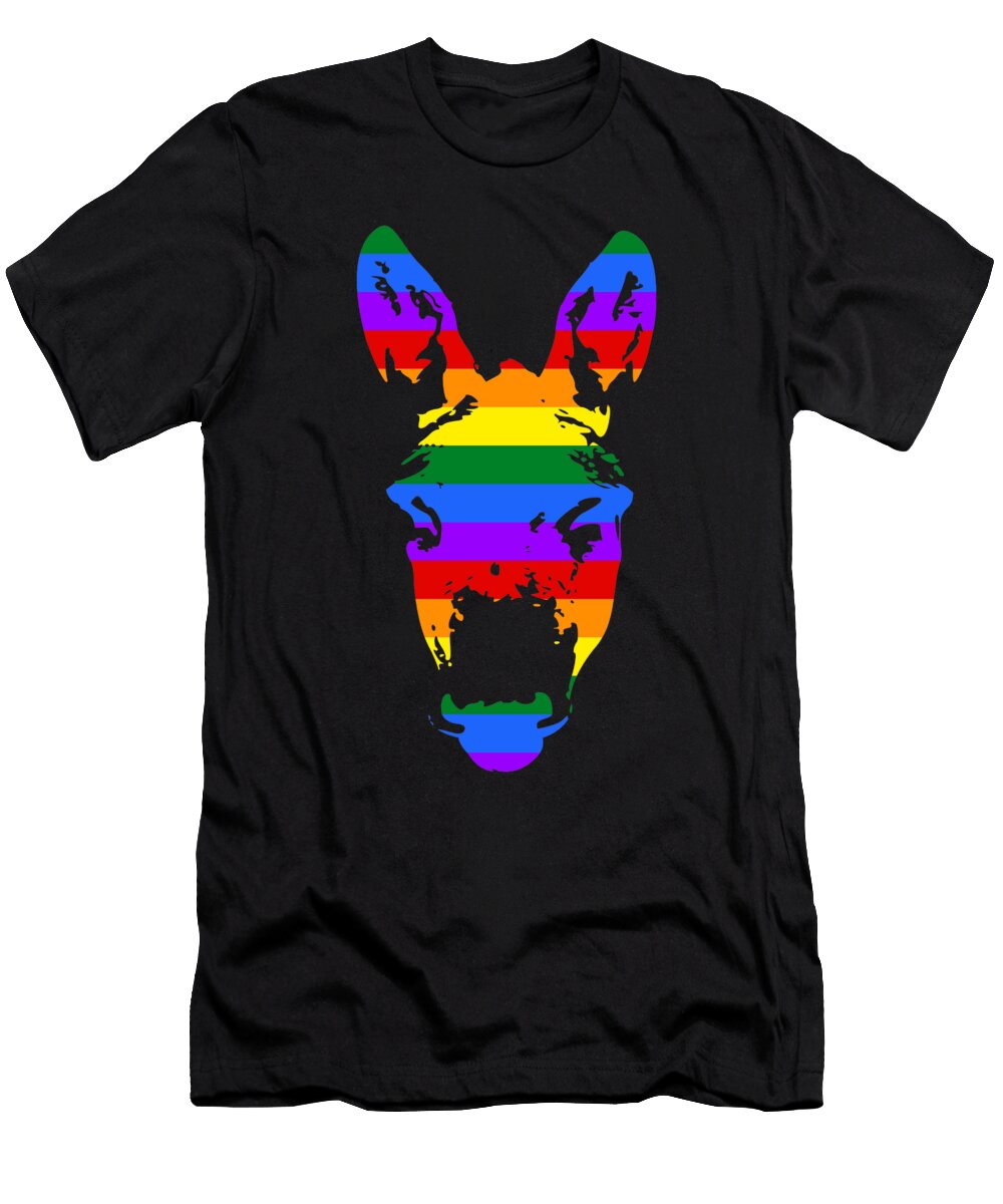 16 Abstract Donkey Illustration Calnyto T-Shirt