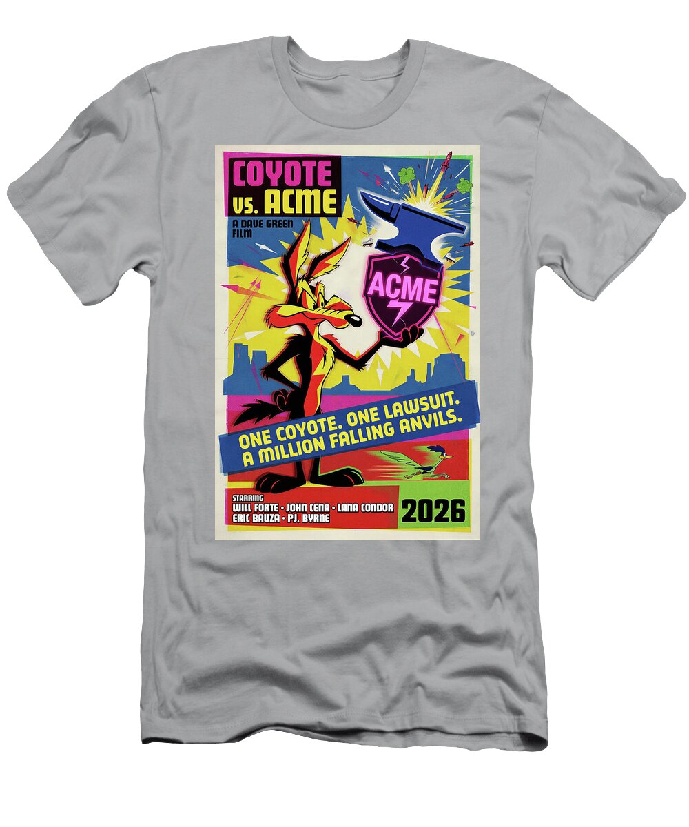 16 Coyote Vs Acme Minimal Movie Poster Retro Film Poster Vintage 2026 Sampadart Gallery T-Shirt