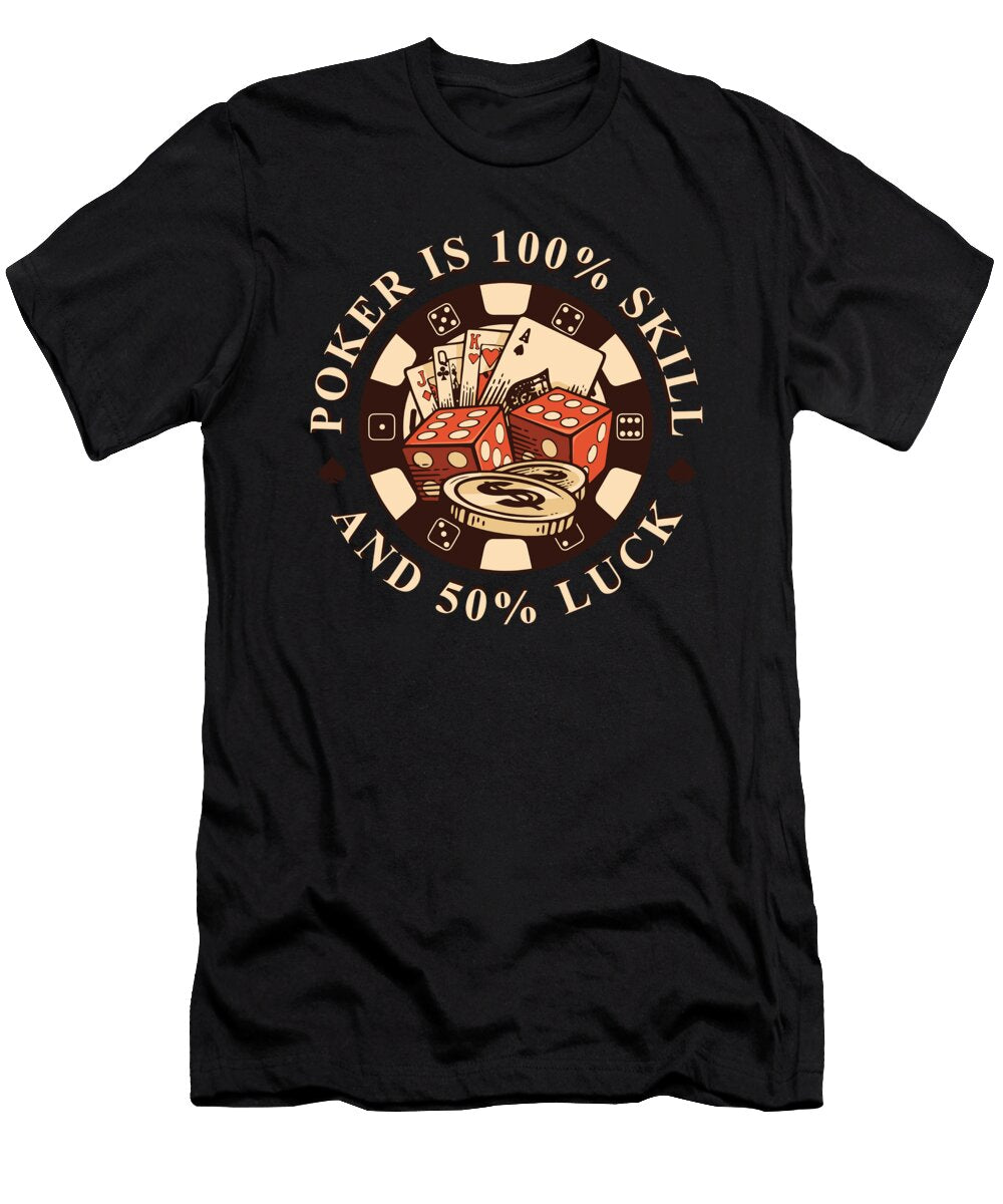 17 Poker Crazy Squirrel T-Shirt
