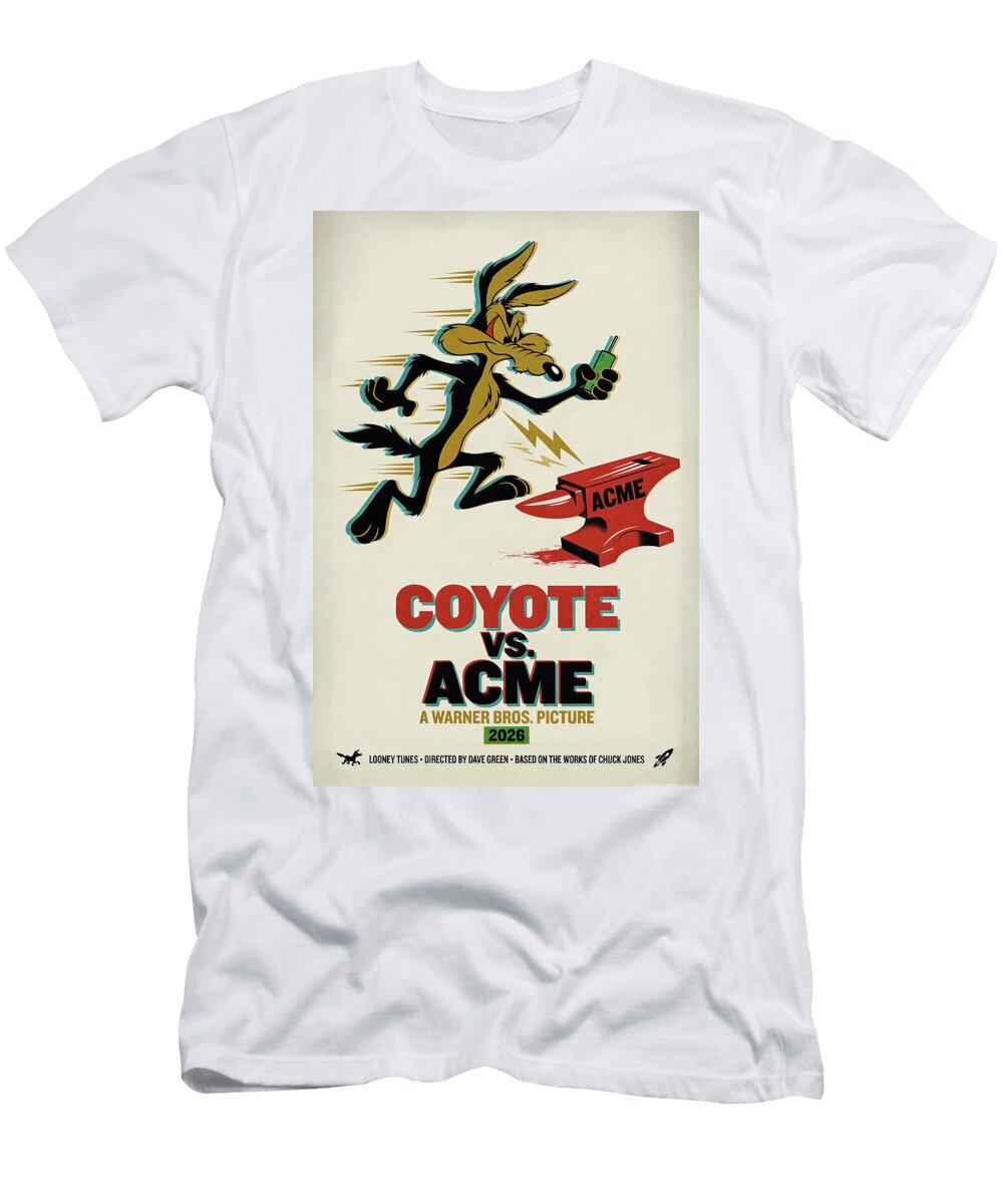 18 Coyote Vs Acme Minimal Movie Poster Retro Film Poster Vintage 2026 Sampadart Gallery T-Shirt