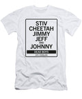 1975 Stiv Cheetah Jimmy Jeff and Johnny Chungkong Art T-Shirt