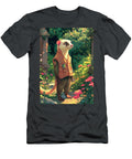 2 a Lively Ferret Wearing a Little Vest Exploring a Garden Eldre Delvie T-Shirt