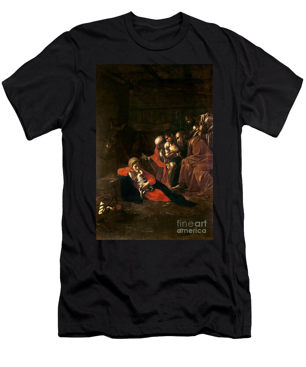 2 Adoration of the Shepherds Michelangelo Merisi Da Caravaggio T-Shirt