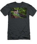 2 Beaver Falls Cascading Into a Serene Pool Surrounded By Dense Forests of Oregon Miroslav Liska T-Shirt