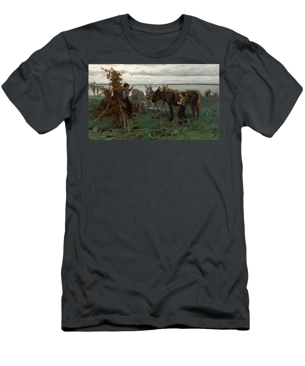2 Boys Herding Donkeys Willem Maris T-Shirt