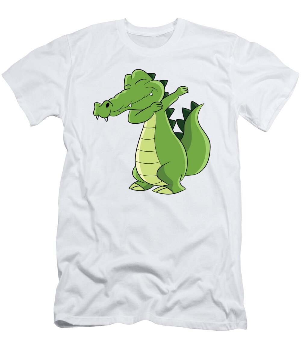 2 Dabbing Alligator Funny Kids Alligator Eq Designs T-Shirt