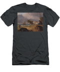 2 Donkeys and Figures on a Beach Julius Caesar Ibbetson T-Shirt
