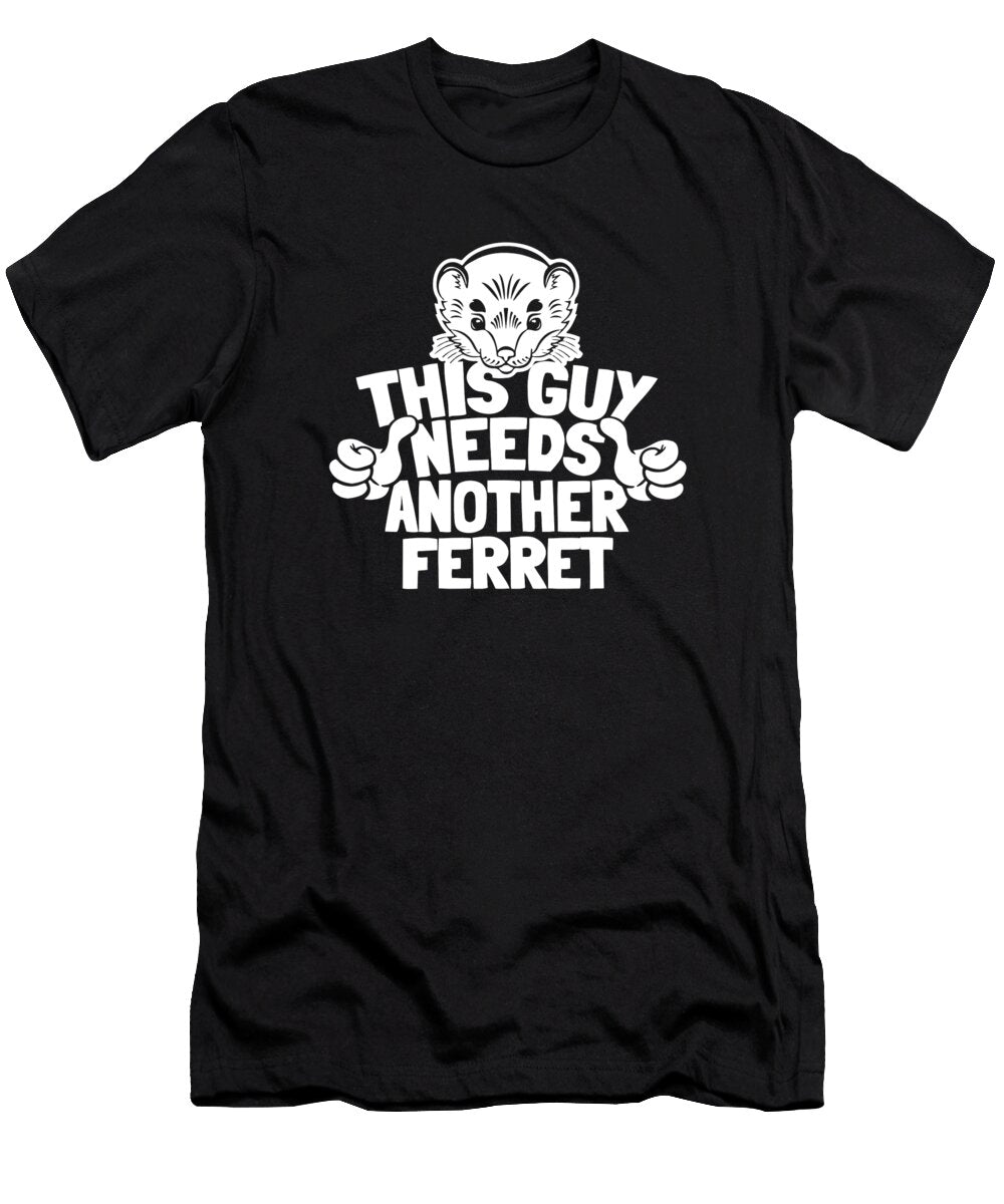 2 Ferret Furry Weasel Animal Ferret Crazy Squirrel T-Shirt