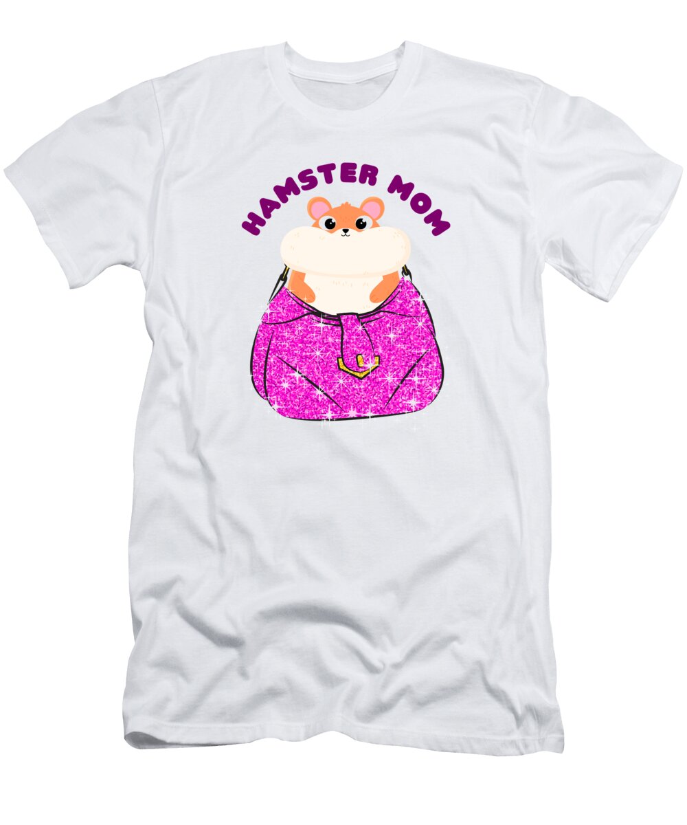 2 Hamster Mom Dwarf Syrian Golden European Lover Hamster Graphics Lab T-Shirt