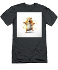 2 Hamster Pet with Open Mouth Running Fast on the Withe Background Cute Gray Rodent Isolated Pavel Shlykov T-Shirt