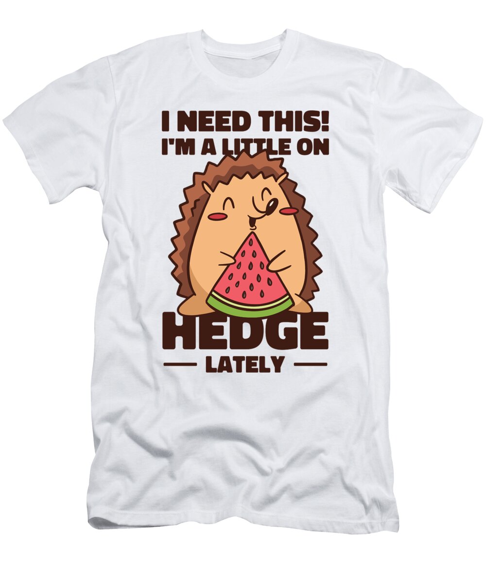 2 Hedgehog Cute Animal Watermelon Fruit Pet Food Toms Store T-Shirt