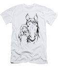 2 Horse Riding Rodeo Horseback Racer Wild Horse Florian Dold Art T-Shirt