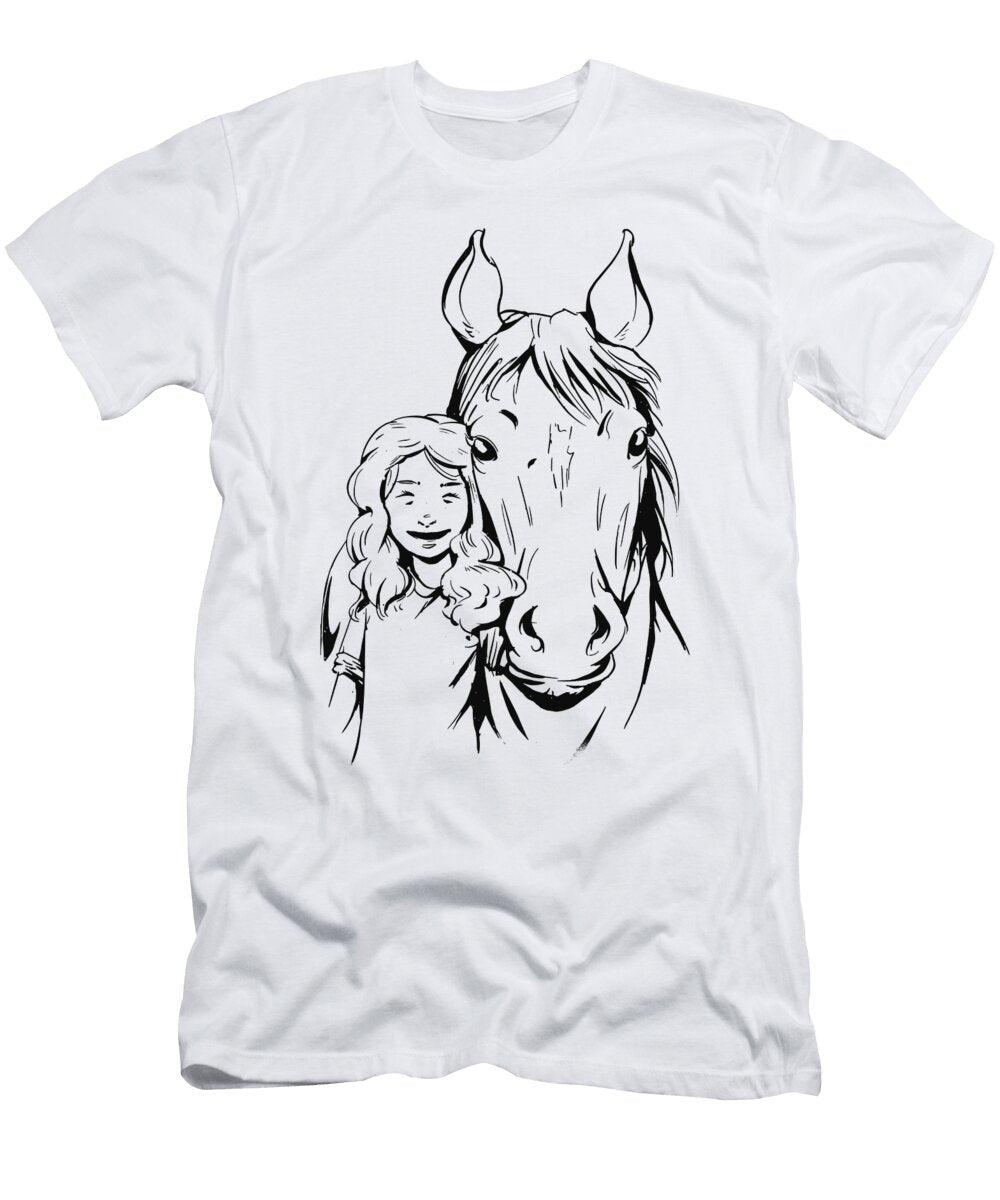 2 Horse Riding Rodeo Horseback Racer Wild Horse Florian Dold Art T-Shirt