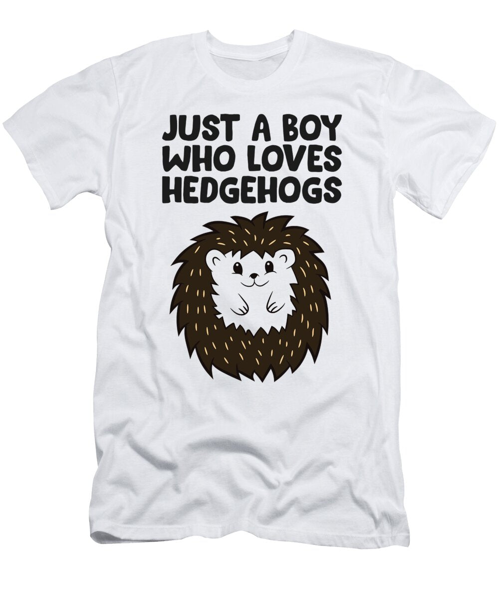 2 Just a Boy Who Loves Hedgehogs Eq Designs T-Shirt