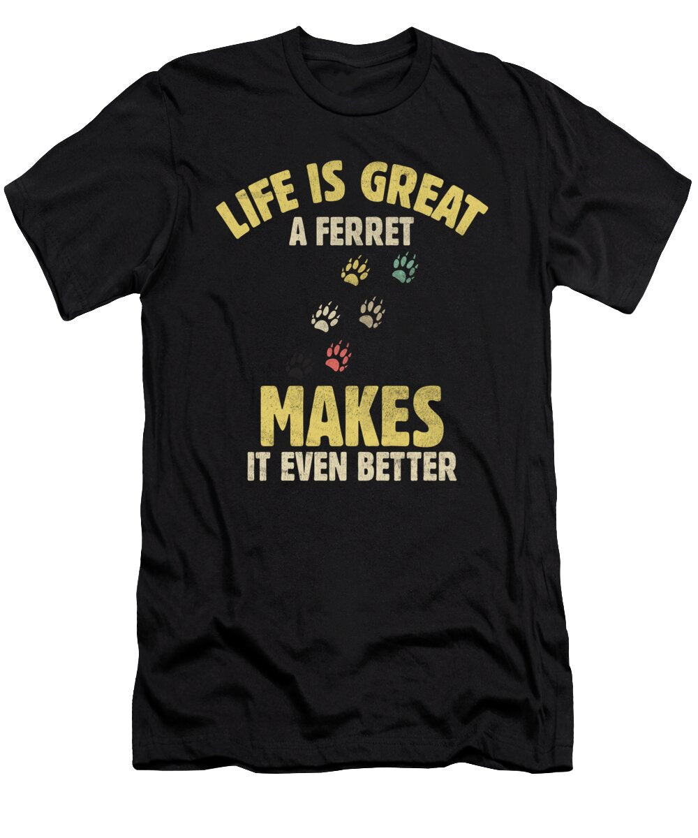 2 Love Ferret Paws Tenshirt T-Shirt