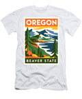 2 Oregon Beaver State Poster Real Art T-Shirt
