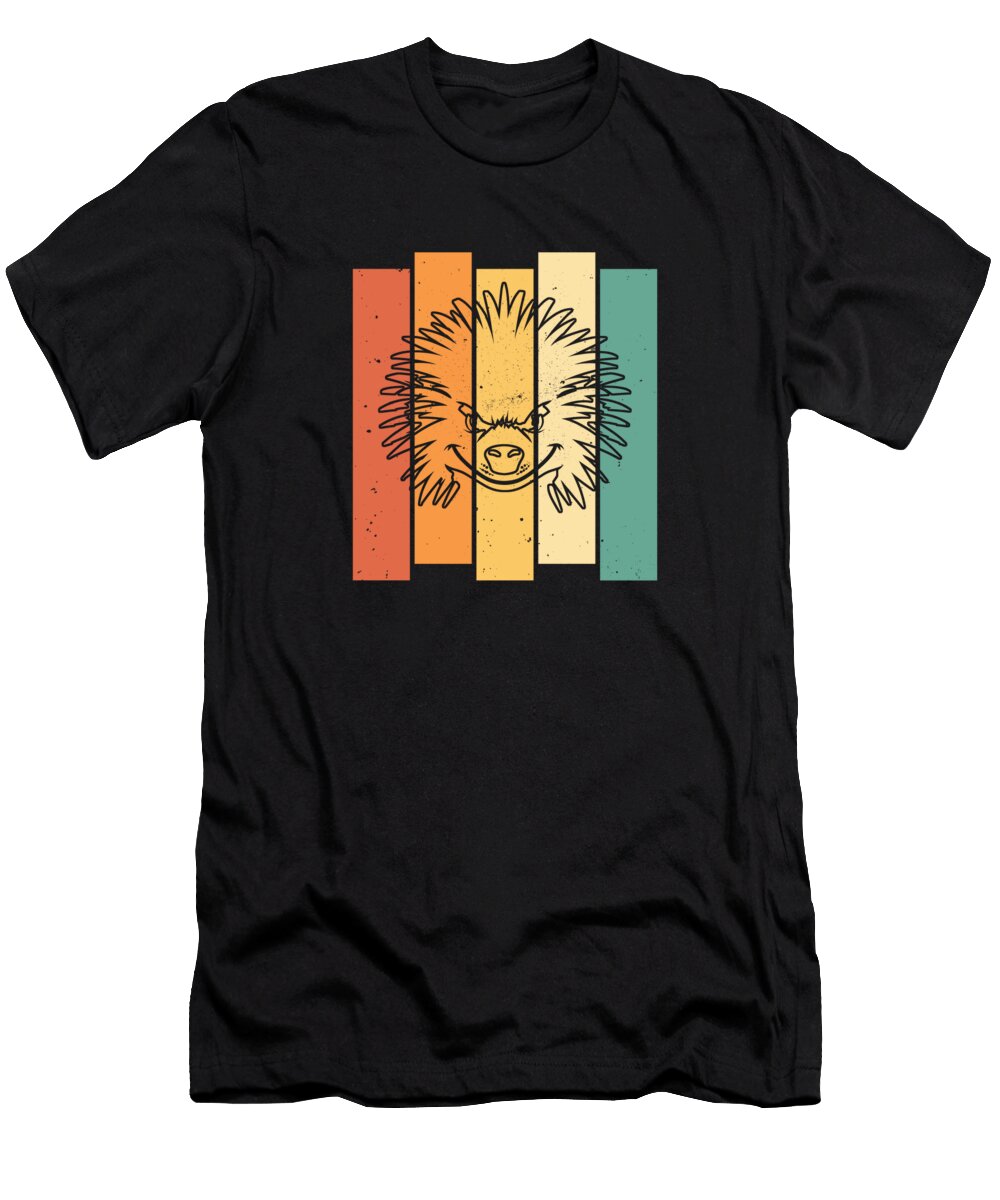 2 Porcupine Animal Rodent Wildlife Porcupine Crazy Squirrel T-Shirt