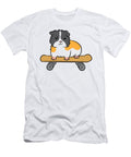 2 Skateboarding Guinea Pig Cute Skater Guinea Pig Eq Designs T-Shirt