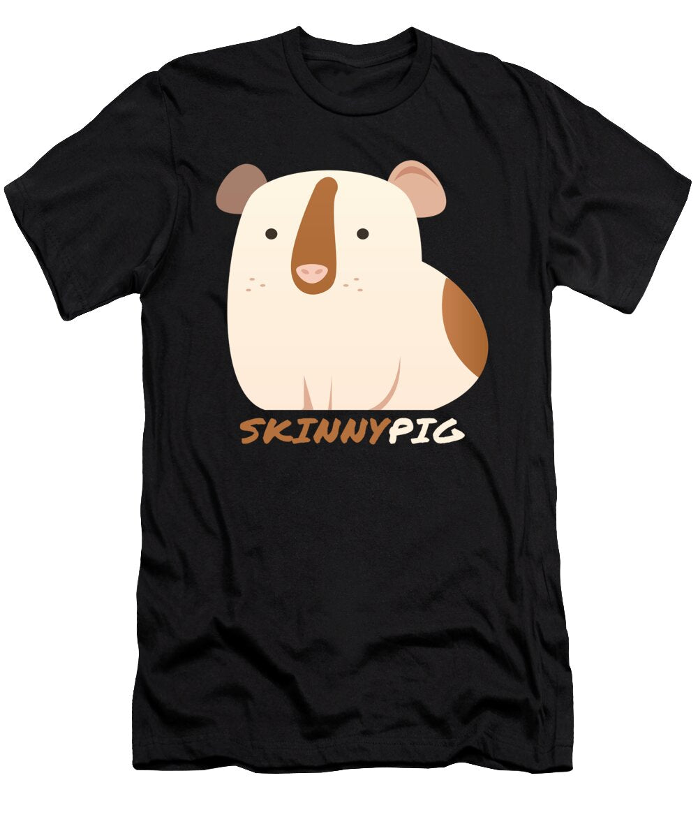 2 Skinny Pig Guinea Pig Cute Mooon T-Shirt
