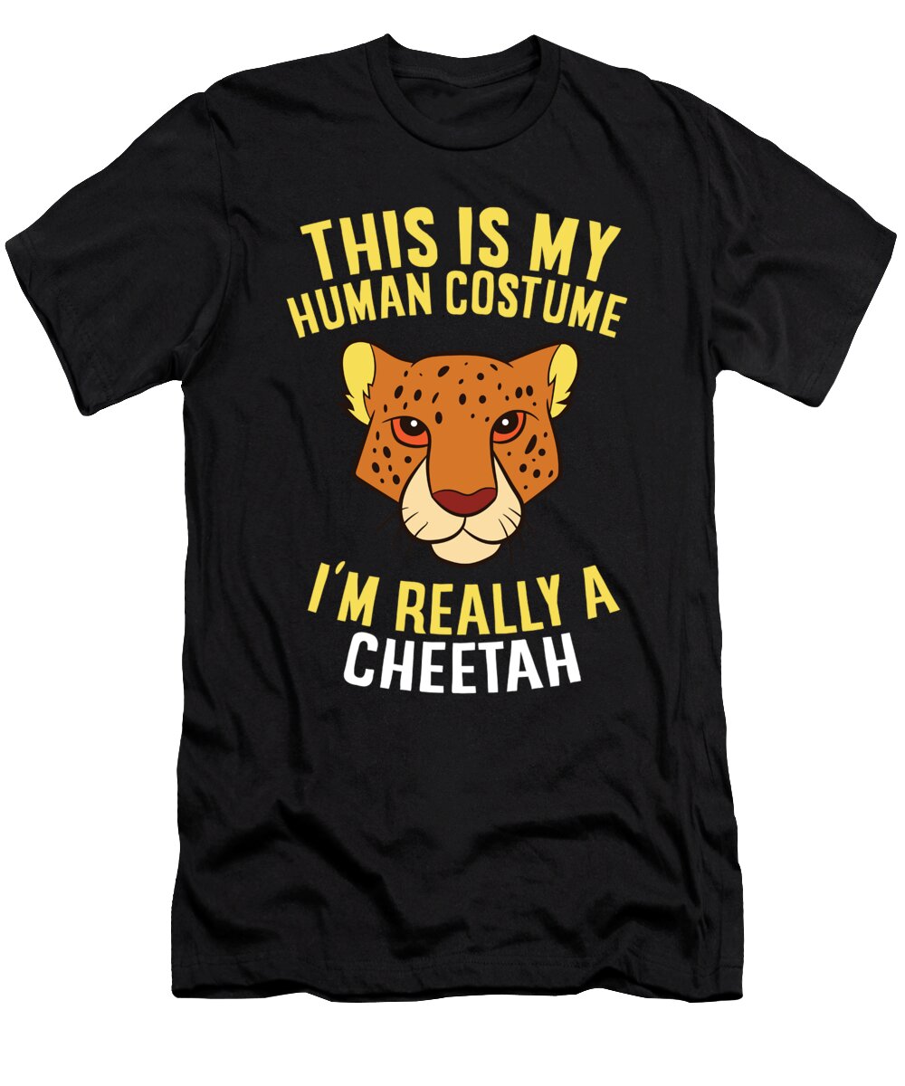 2 This Is My Human Costume Im Really a Cheetah Eq Designs T-Shirt