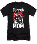2 Womens Ferret Mom Red Bandanna Funny Weasel Haselshirt T-Shirt