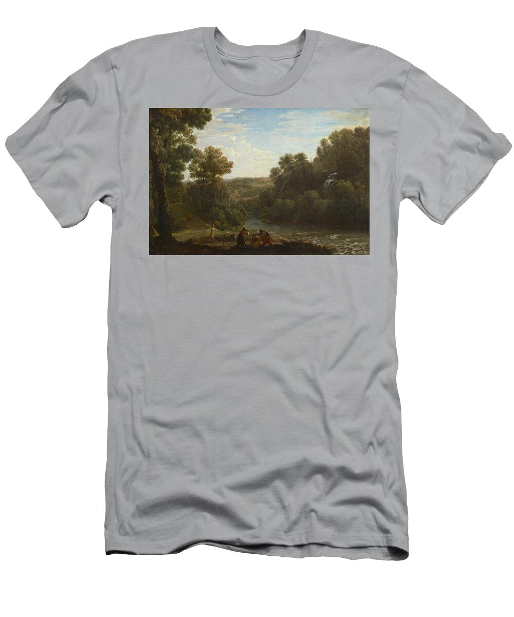 2 Wooded Landscape with a Brook Claude Lorrain T-Shirt
