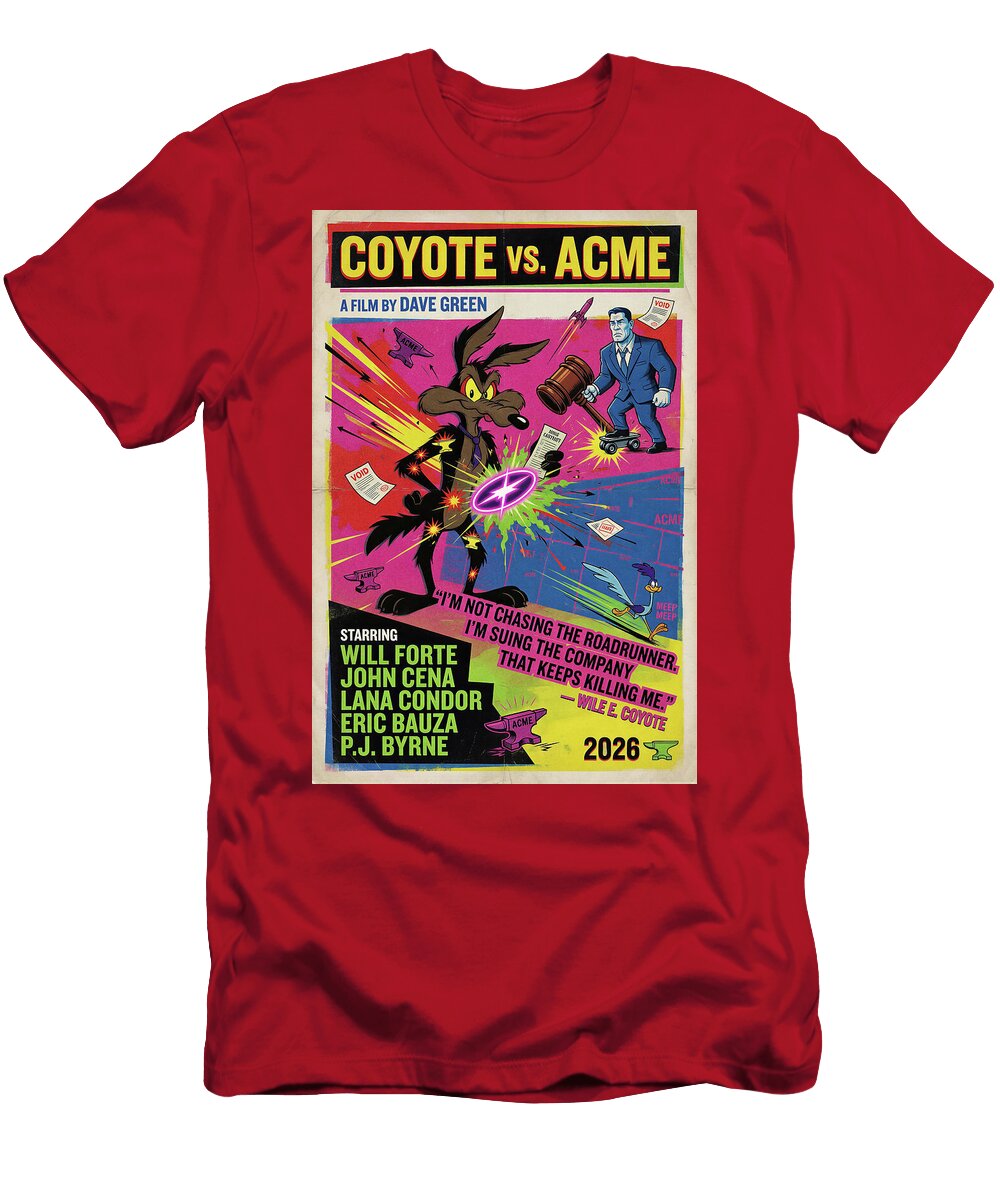 20 Coyote Vs Acme Minimal Movie Poster Retro Film Poster Vintage 2026 Sampadart Gallery T-Shirt