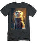 3 a Playful Ferret in a Cozy Sweater Exploring Its Surroundings Eldre Delvie T-Shirt