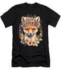 3 Boho Fox Floral Wildlife Nature Animal Heidi Joyce T-Shirt