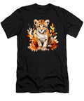 3 Cheetah Cub Autumn Baby Leopard Safari Watercolor Heidi Joyce T-Shirt