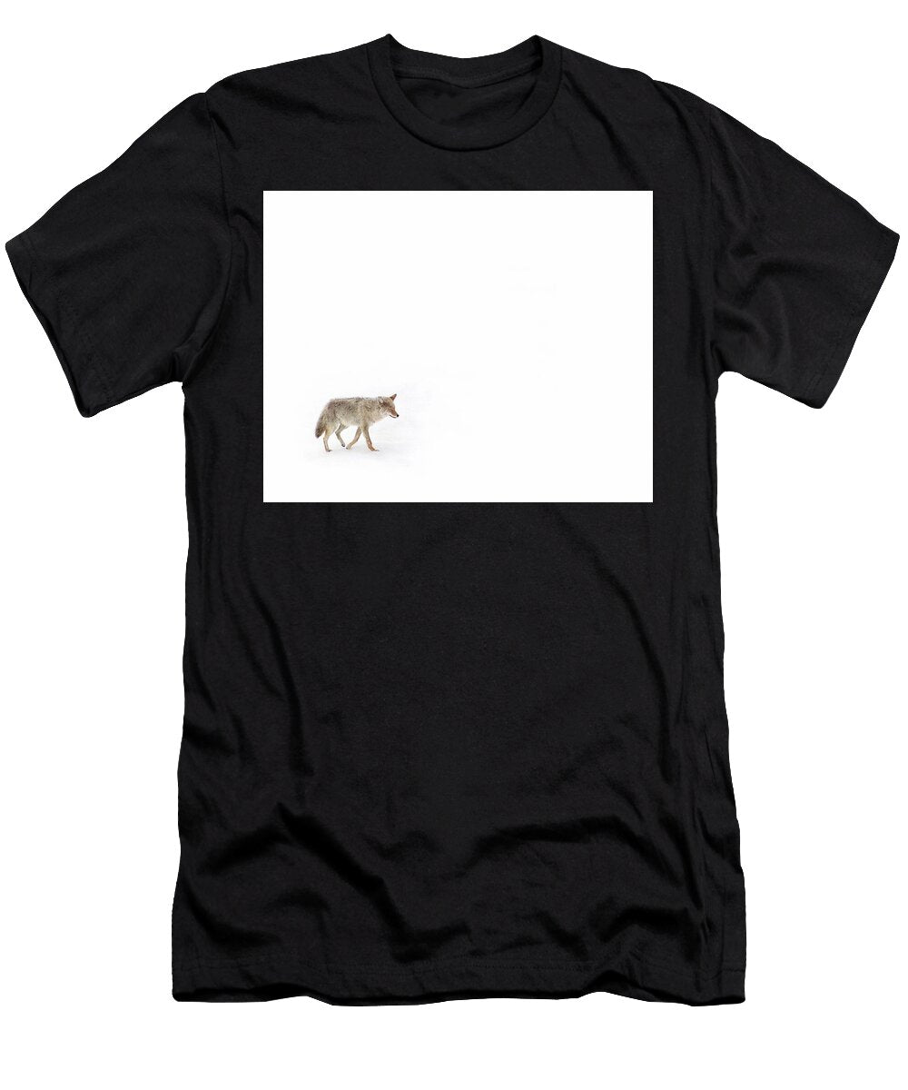 3 Coyote in Snow George Erwin Turner T-Shirt