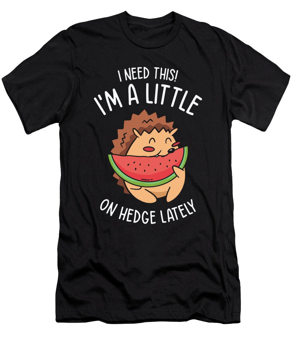 3 Hedgehog Cute Animal Watermelon Fruit Pet Food Toms Store T-Shirt