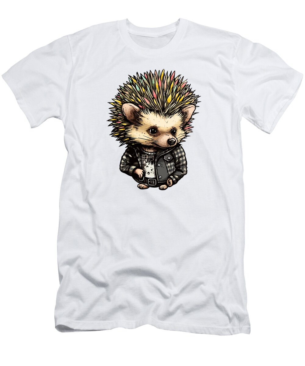3 Punk Hedgehog Amir Faysal T-Shirt