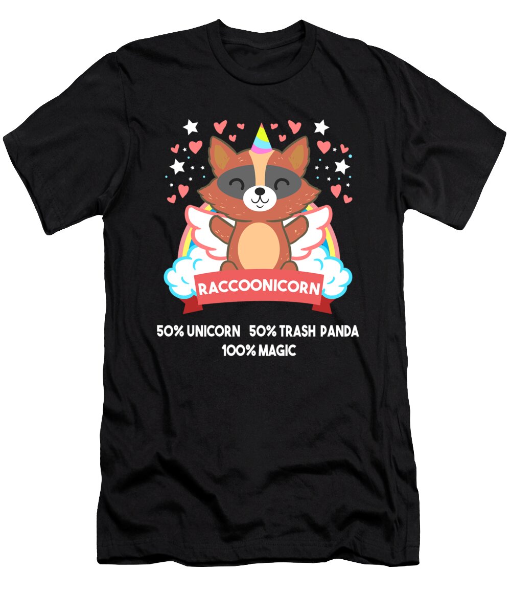 3 Raccoonicorn Raccoon Racoon Unicorn Trash Panda Teequeen2603 T-Shirt