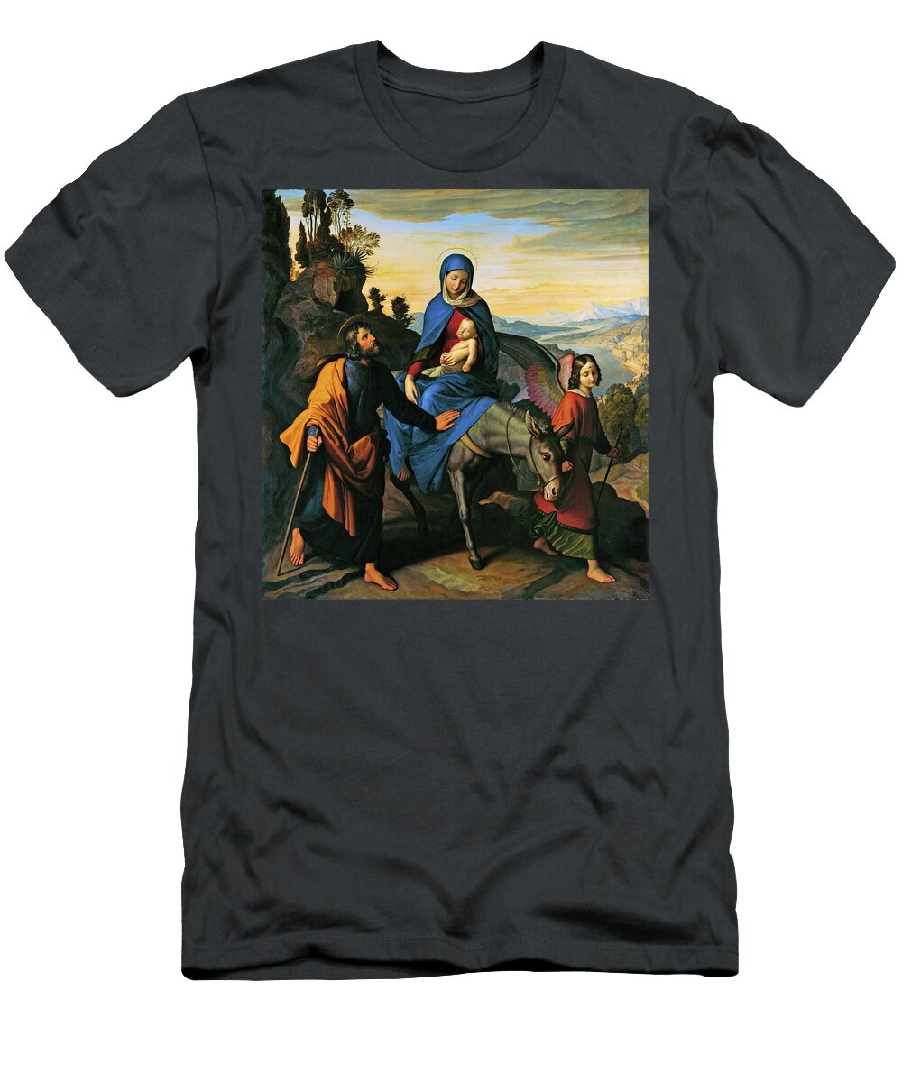 3 the Flight Into Egypt Julius Schnorr Von Carolsfeld T-Shirt