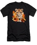 4 Cheetah Cub Autumn Baby Leopard Safari Watercolor Heidi Joyce T-Shirt