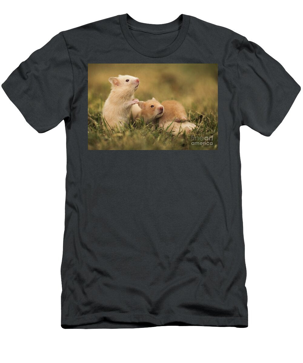 4 Golden Hamster Pet with Young Alon Meir T-Shirt